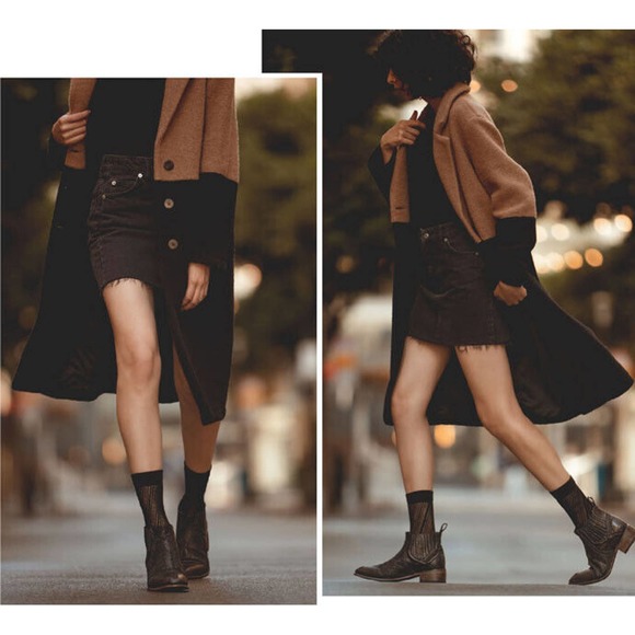 Bed Stu Ellice Low Chelsea Wester Boots Womens 7 Rough Oiled Suede - Picture 3 of 13